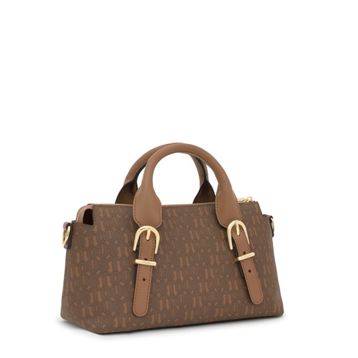 earth-colored Bowling bag TOUS Buckles Silhouette