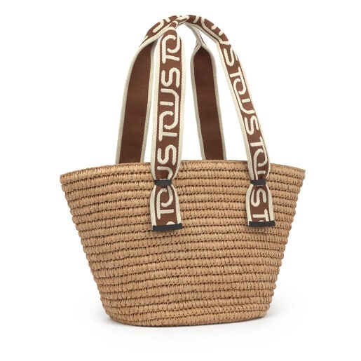 Tote bag grande TOUS Summer natural e castanho