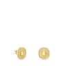 Gold Oursin Earrings with 0.19ct diamonds