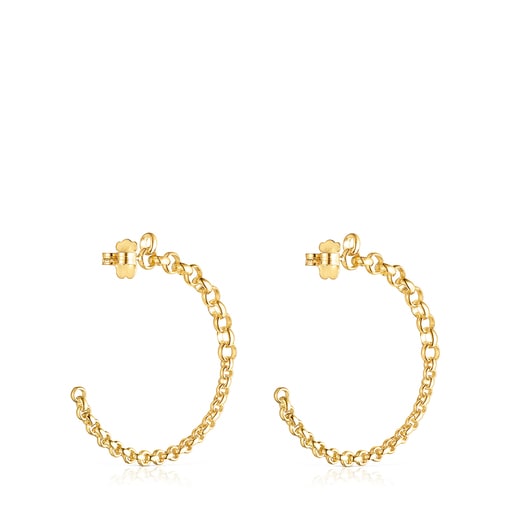 TOUS Calin Hoop earrings with rings | TOUS