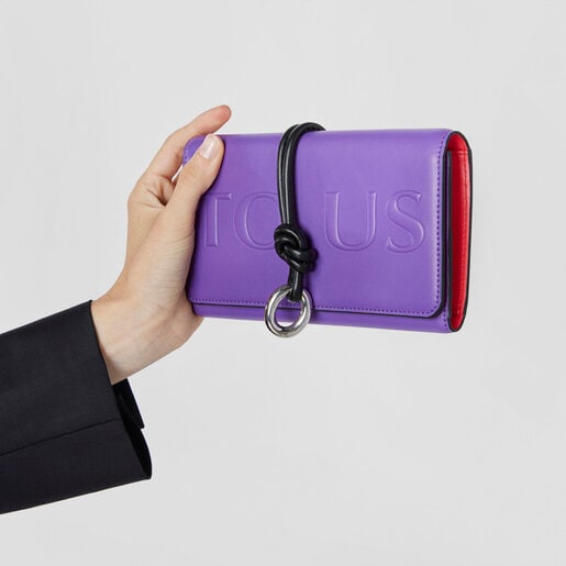 ライラックカラーのウォレット TOUS Cloud