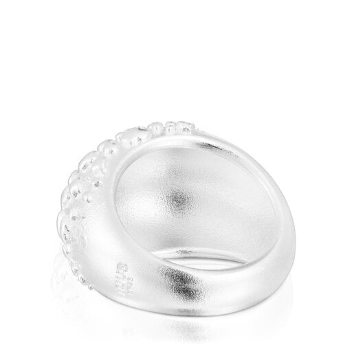 Silver domed ring Dybe