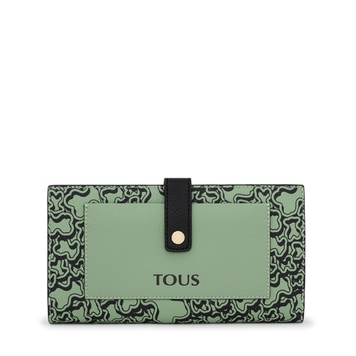 Large khaki TOUS Kaos Mini Evolution Pocket wallet