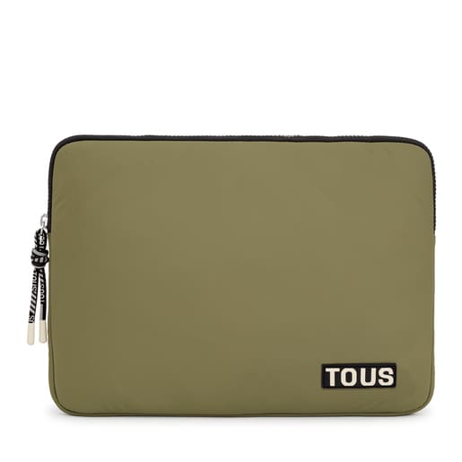 Custodia per laptop color cachi TOUS Carol Soft