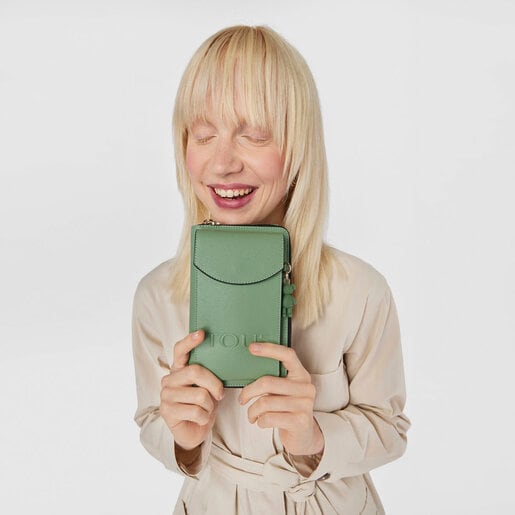 Portamóvil colgante con billetera caqui TOUS La Rue