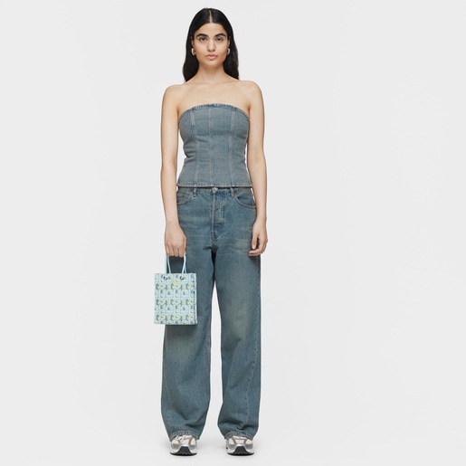 Mini bolso Pop azul claro TOUS MANIFESTO