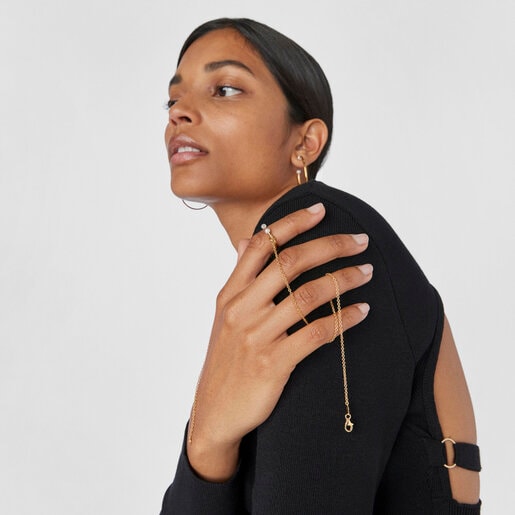 Batala Necklace in Silver Vermeil with Pearls 19 69/100