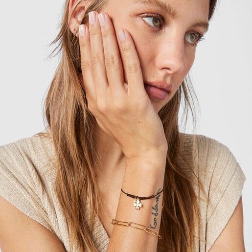 Pulsera TOUS Chain clip con baño de oro 18 kt sobre plata