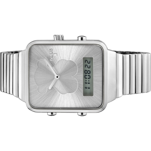 Steel I-Bear Digital watch
