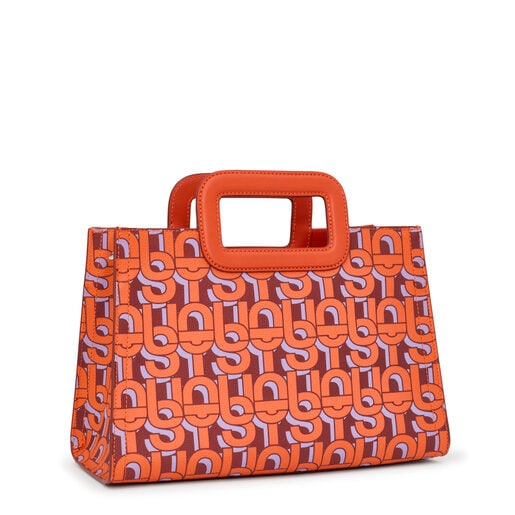 حقيبة تسوُّق Amaya متوسطة الحجم باللون البرتقالي من تشكيلة TOUS MANIFESTO
