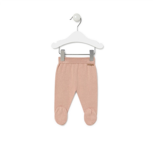 Tricot baby outfit in pink