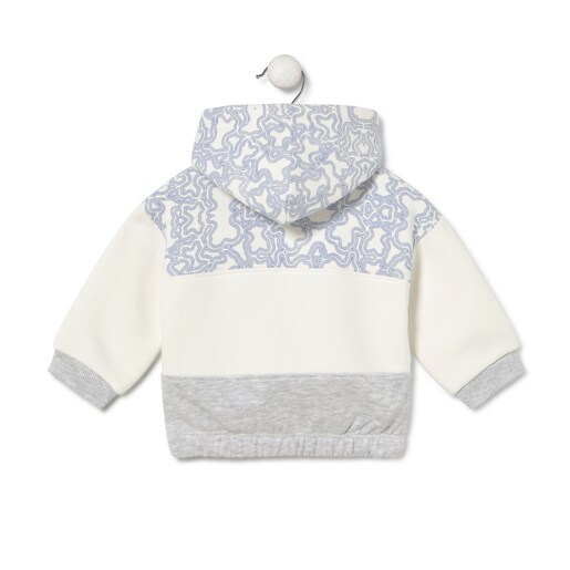 Hooded sweatshirt in Kaos Casual sky blue