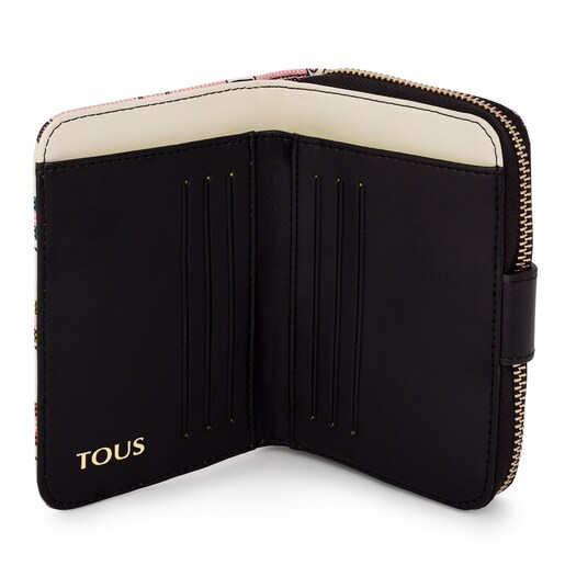 Маленький бежево-черный кошелек TOUS Crossroad