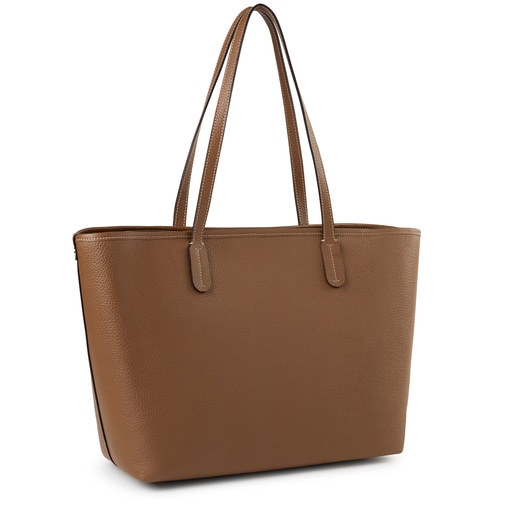 Sac cabas TOUS Legacy en cuir marron