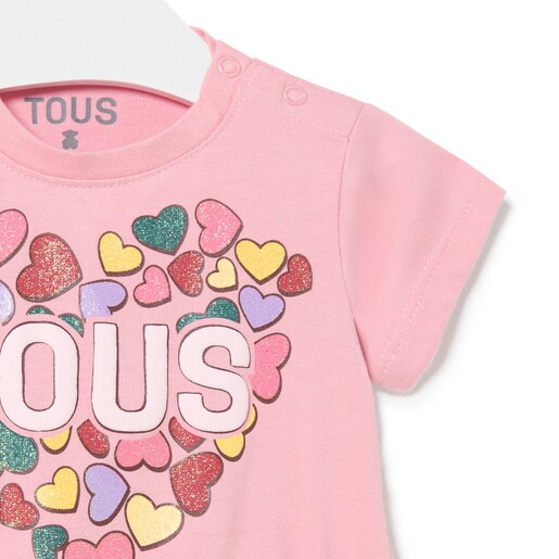 Hearts dress in Casual pink