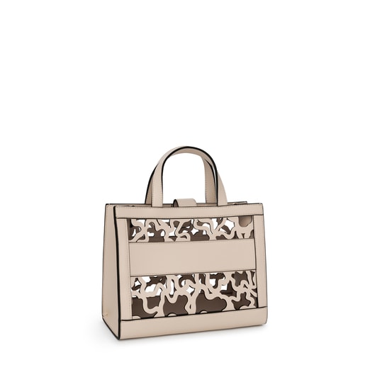 Medium beige Amaya Kaos Shock shopping bag | TOUS