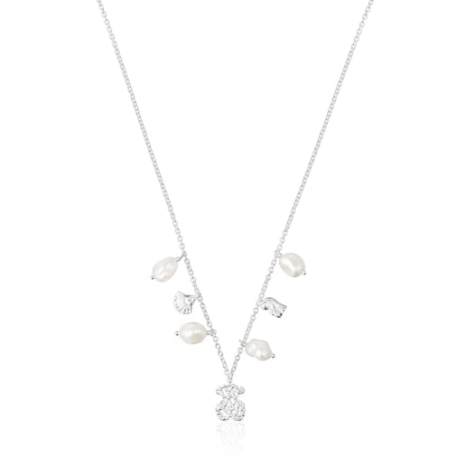 Silver Oceaan Necklace with pearls | TOUS