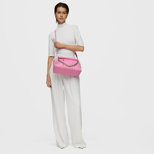 Medium dark pink Bowling bag TOUS Jane