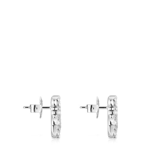 Orecchini a orsetto in argento piccoli TOUS Grain