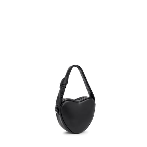 Sac à bandoulière noir cœur TOUS Carol