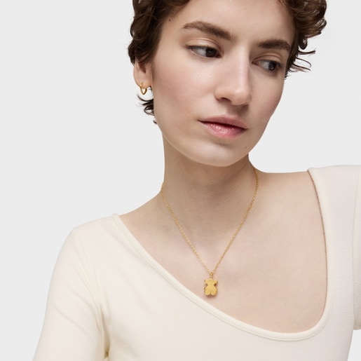 Gold Sweet Dolls Pendant Bear motif