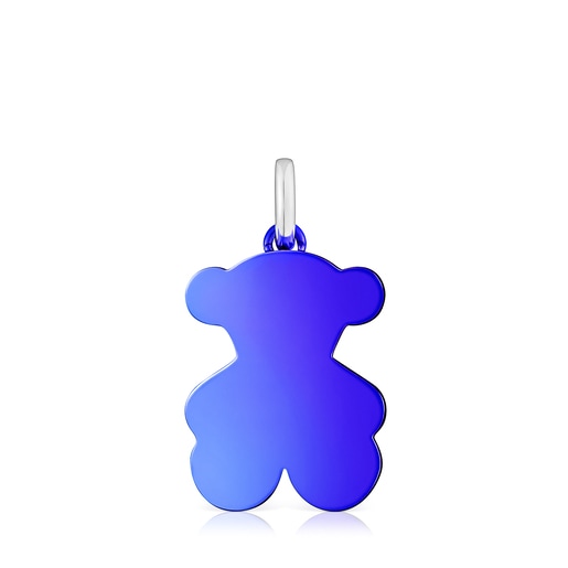 Medium blue steel bear Pendant Sweet Dolls