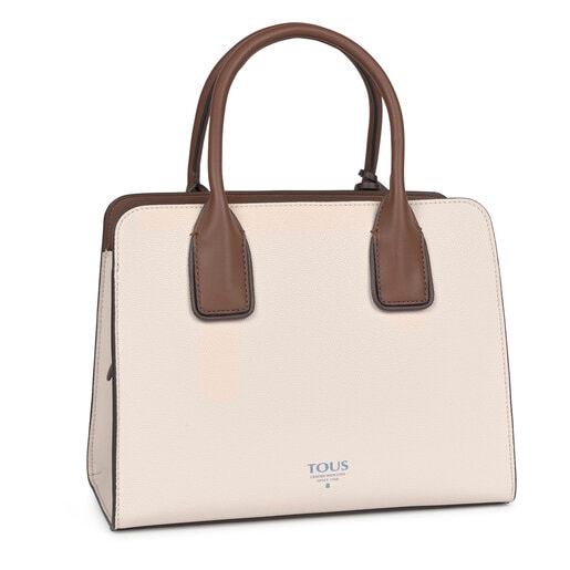 Mittelgroße City-Tasche TOUS Essential in Beige und Braun