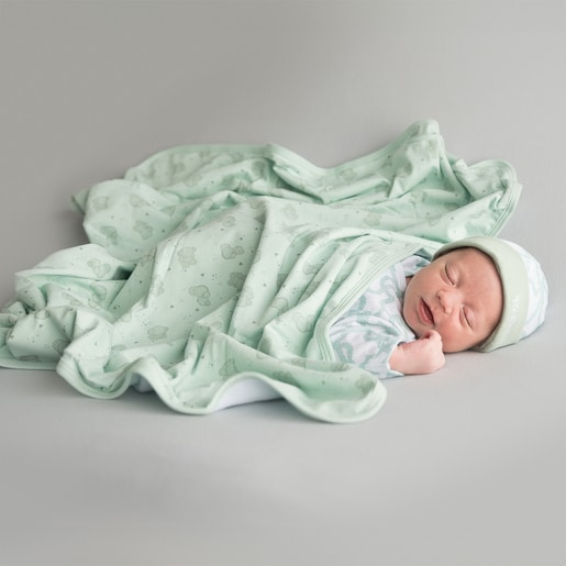Baby blanket in Pic white