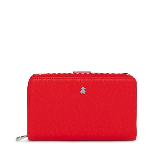 Billetera roja New Dubai Saffiano | TOUS