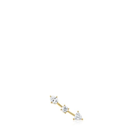 14kt gold Climber earring with 0.39ct lab-grown diamonds TOUS Shine LGD