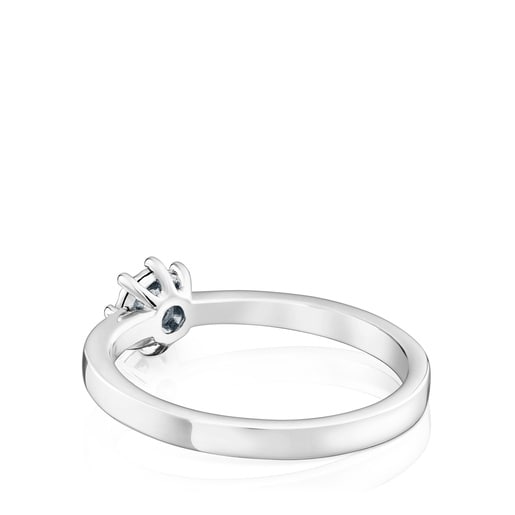 Bague Les Classiques rosace petite en Or blanc et Diamant