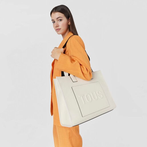 TOUS Large beige TOUS La Rue Amaya Shopping Bag | Plaza Del Caribe