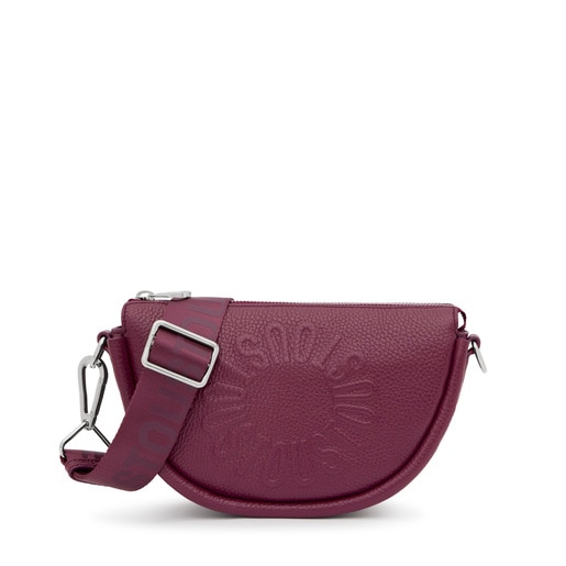 Medium burgundy leather Crossbody bag TOUS Miranda