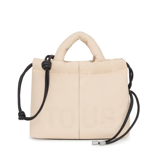 Medium beige leather TOUS Cloud One-shoulder bag