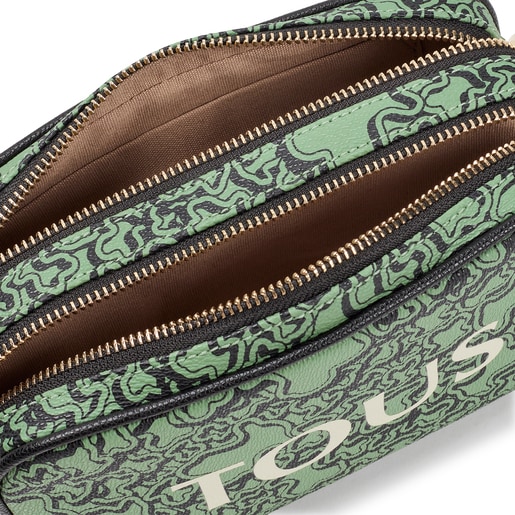 Khaki TOUS Kaos Mini Evolution Crossbody reporter bag