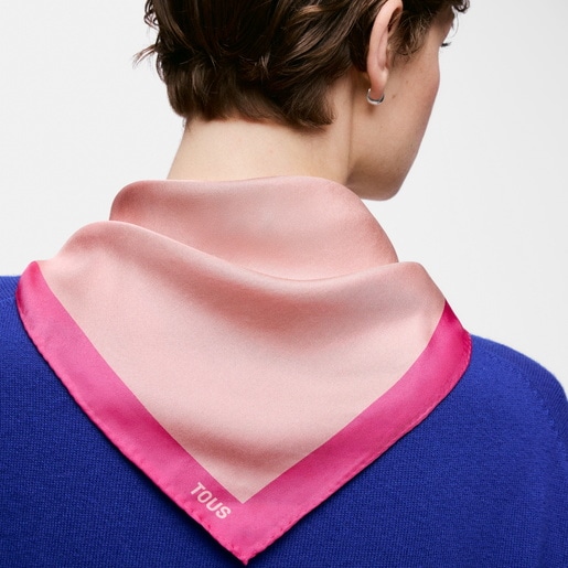 Square purple Scarf TOUS Double Way Gradient