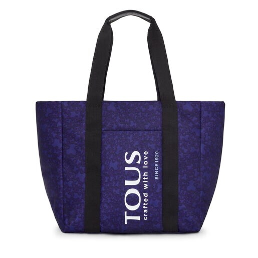 Large purple-colored nylon Kaos Mini Evolution Tote bag