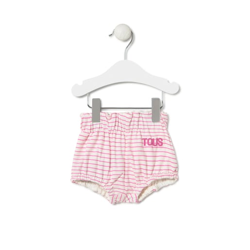 Conjunto de bebé niña de tirantes Vibrant rosa
