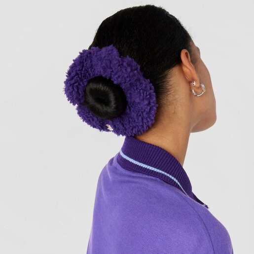 גומיית שיער TOUS Pop Warm בצבע לילך