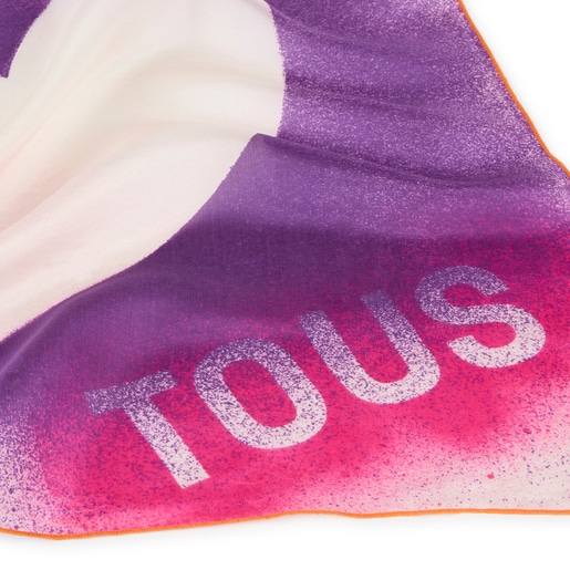 Beige square Scarf TOUS Heart