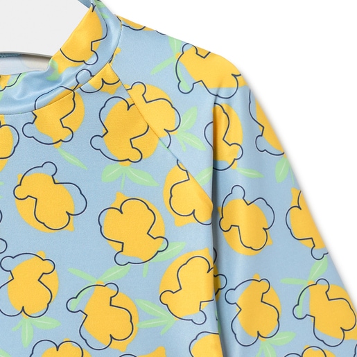 Camiseta protección solar UV niño Lemon azul