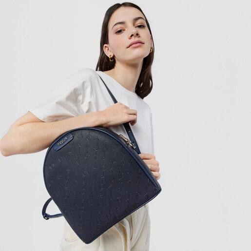 תיק גב Script Day בצבע כחול נייבי