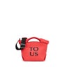 Small coral-colored leather TOUS Balloon Tote bag
