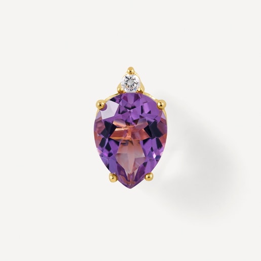 Pendientes de oro, amatista y diamantes TOUS ATELIER