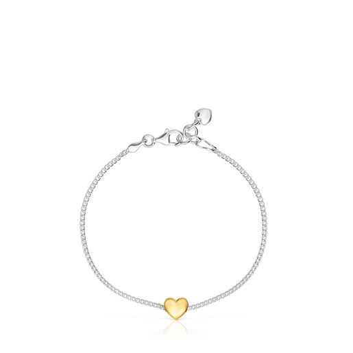 Two-tone heart Chain bracelet My Other Half