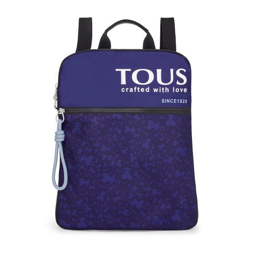 Flat purple-colored nylon Kaos Mini Evolution Backpack | TOUS