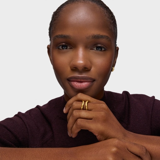 リング  Hav    　イエローゴールドコーティング　　