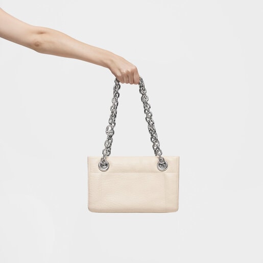 Medium beige Shoulder bag TOUS MANIFESTO New