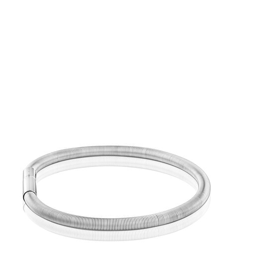 Mesh Tube steel Bracelet 19 cm