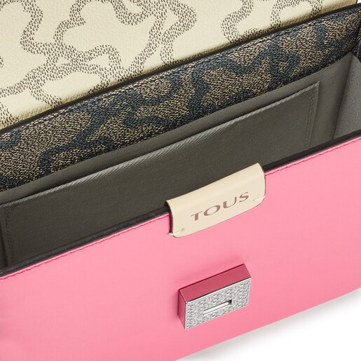 ブラック＆ピンクカラーのスモールクロスボディバッグ Kaos Legacy